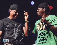 PUBLIC ENEMY - FLAVOR FLAV & CHUCK D SIGNED 8x10 PHOTO HIP HOP BECKETT COA