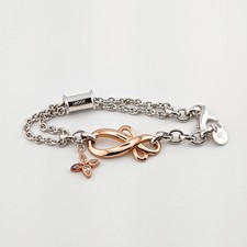 JOOP! Silber Armband mit Schleifenmotiv, teilvergoldet