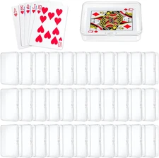 48Pcs Blank Playing Card Case Plastic Empty Card Deck Box Holder High Capacity S