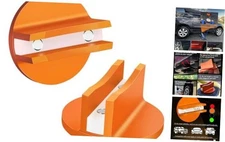 Grooved Floor Jack Adapter for Pinch Weld,Jack Accessories for Car, Orange-2PCS