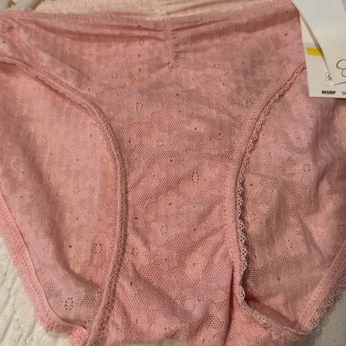 Jessica Simpson Women's Flirty Bikini Underwear Panties 5 Pair Size Medium Pink - Picture 5 of 14