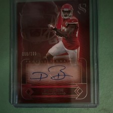 2021 Panini Silhouette Autographed Serial Numbered Dwayne Bowe Chiefs Card