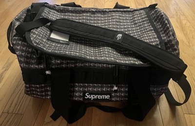 Supreme X North Face SS21 Studded Black Duffle Duffel Bag Gym Travel