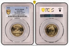 2022 $1 Dollar Coin - PCGS MS68 - The Smith Family - Envelope Privy | QEII