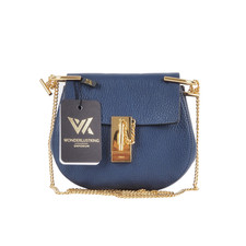 Borsa a tracolla CHLOÉ Drew Pebbled Leather di lusso di design OP: 1600 €