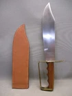 Replica  Civil War Confederate CSA Bowie Knife Army with Leather Scabbard