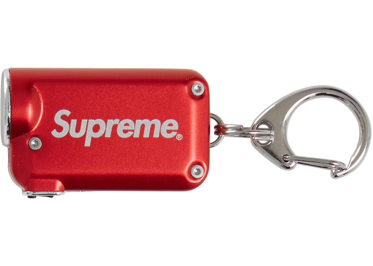 Supreme E03R V2.0 キーチェーンフラッシュライト, 赤 Fenix E03R V2