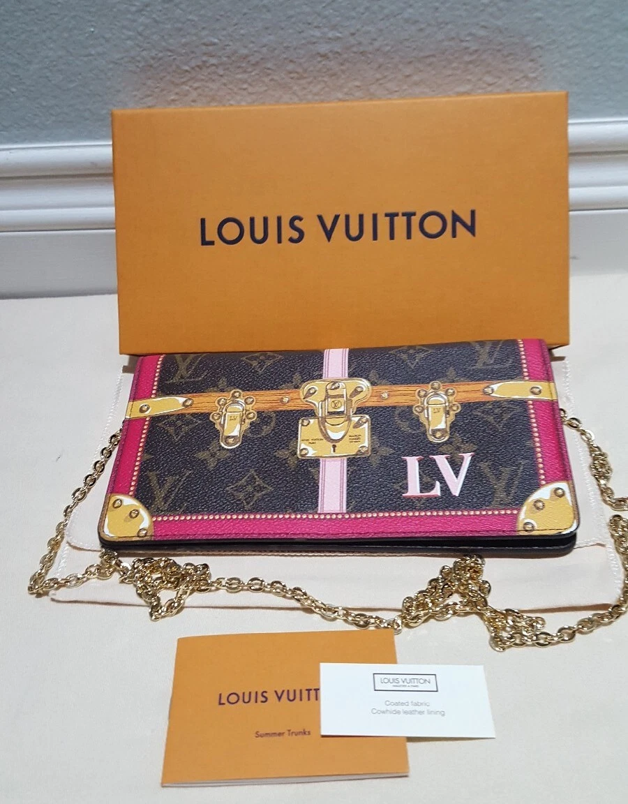 Louis Vuitton Summer Trunks Weekend Pochette chain Shoulder Bag EUC