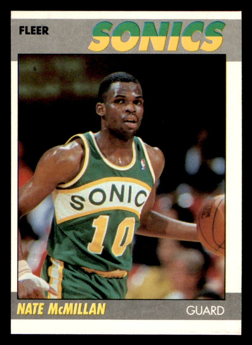 1987 Fleer Basketball #75 Nate McMillan EX/MT *d4