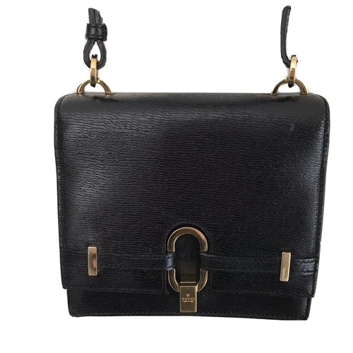 Gucci Purse Shoulder bag Black Leather 
