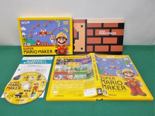 Nintendo Wii U --  Super Mario Maker -- w/ Booklet. JAPAN GAME. 63933 - Picture 1 of 11