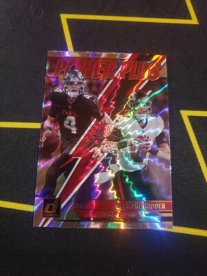 Desmond Ridder Power Plus Holo 2023 Donruss Football Card #PP-1 Atlanta Falcons