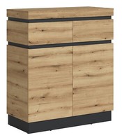 Schuhschrank Schuhkipper Schuhkommode Coast Evoke Eiche Dekor Grau B 100 Cm