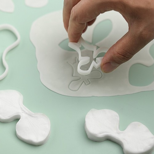 Stampo silicone fondente orchidea farfalla petali stampo plastica fai da te artigianato - Foto 3 di 5
