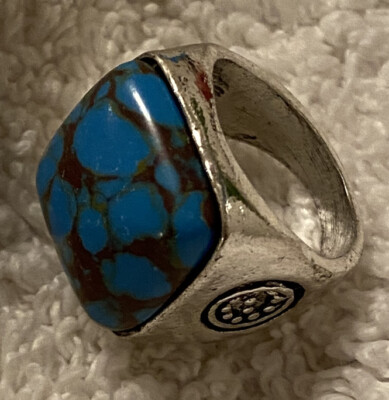 Squier Türkis Edelstahl Ring