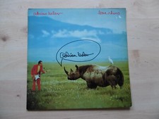 Adrian Belew autograph signed LP cover "Lone Rhino" vinyl
