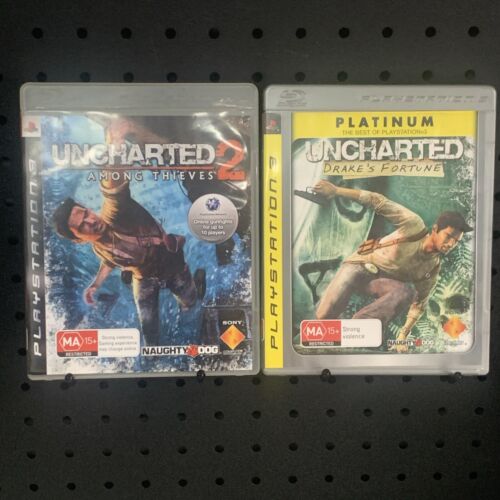 Uncharted Drake’s Fortune + Uncharted Among Thieves PlayStation PS3 Game Bundle