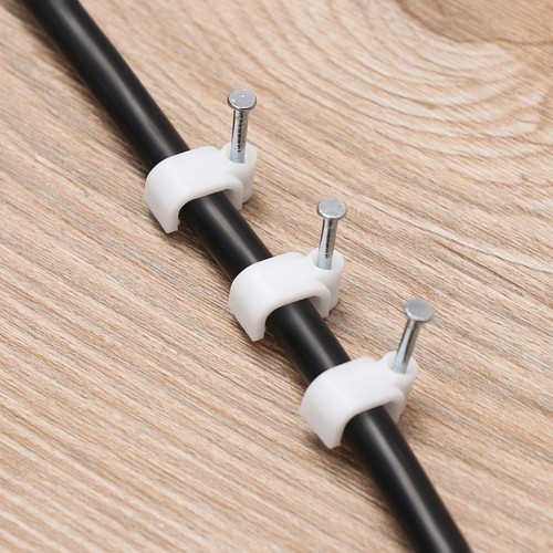Fixer Holder Kabel Clip Veranstalter Klemme Befestigung von StahlNägeln - Photo 5/15