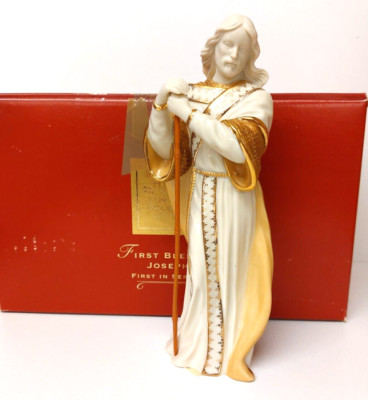 Lenox Erster Segen Krippe Josef Porzellan Weihnachtsfigur Neu in OVP