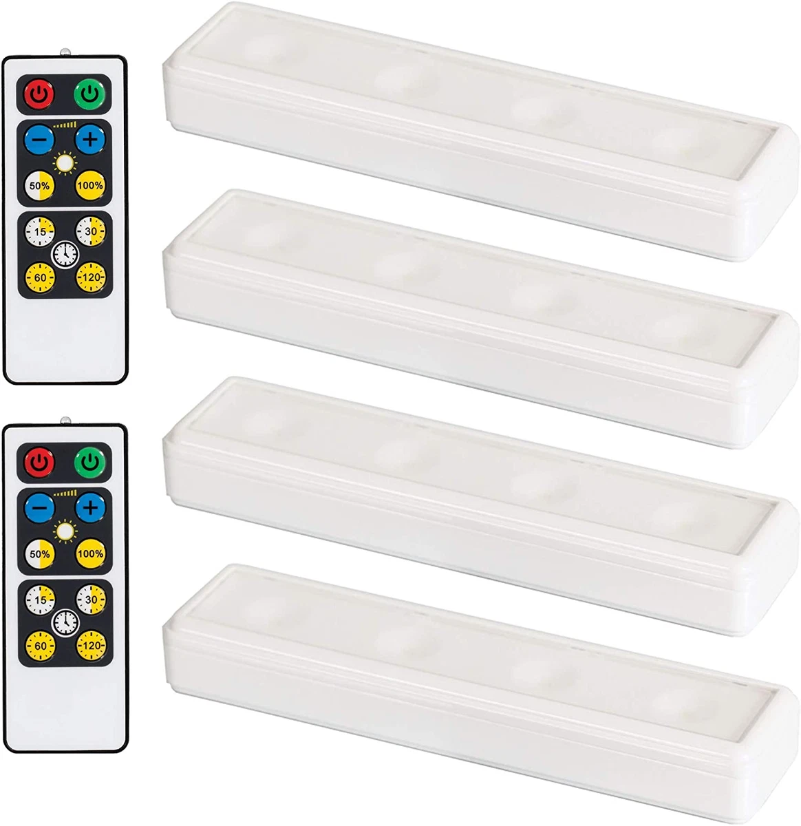 Brilliant Evolution Wireless LED under Cabinet Lights 4 Pack with