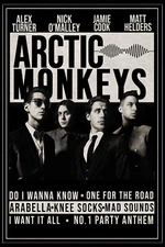 ARCTIC MONKEYS CONCERT POSTER 12"x18" Free shipping