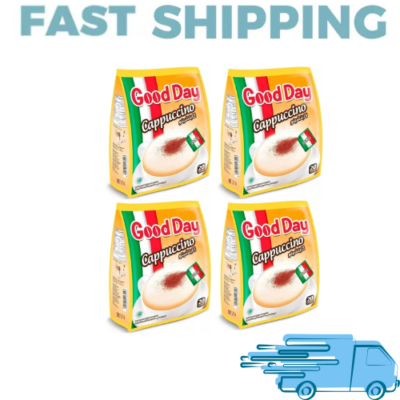 4X Good Day Cappuccino Instant Coffee 20 x25g Sachet Halal