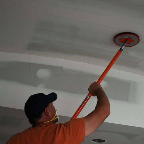 Radius360 Full Circle Drywall Sanding Tool - 9" Round Head w/Hook & Loop Backer - Picture 5 of 6