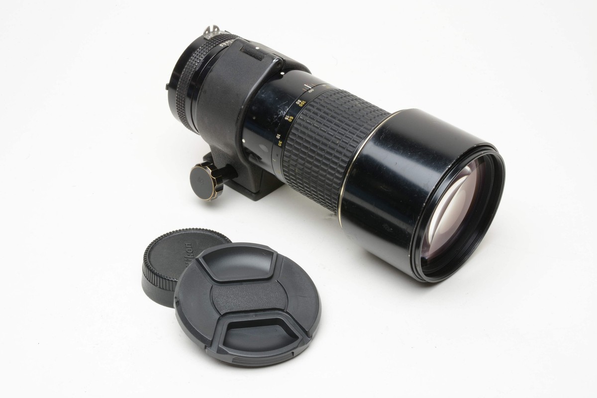 Nikon NIKKOR 300mm f4.5 non-Ai 【並品】 Nikon Nikkor 300mm F4.5 MF Lens non-AI, caps, sharp! – RecycledPhoto