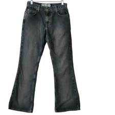 American Eagle Jeans Women  s Size 4 Low-Rise Sandblasted Medium Wash Flare Leg