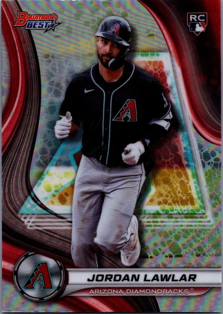2024 Bowman's Best Refractors #4 Jordan Lawlar RC Arizona Diamondbacks