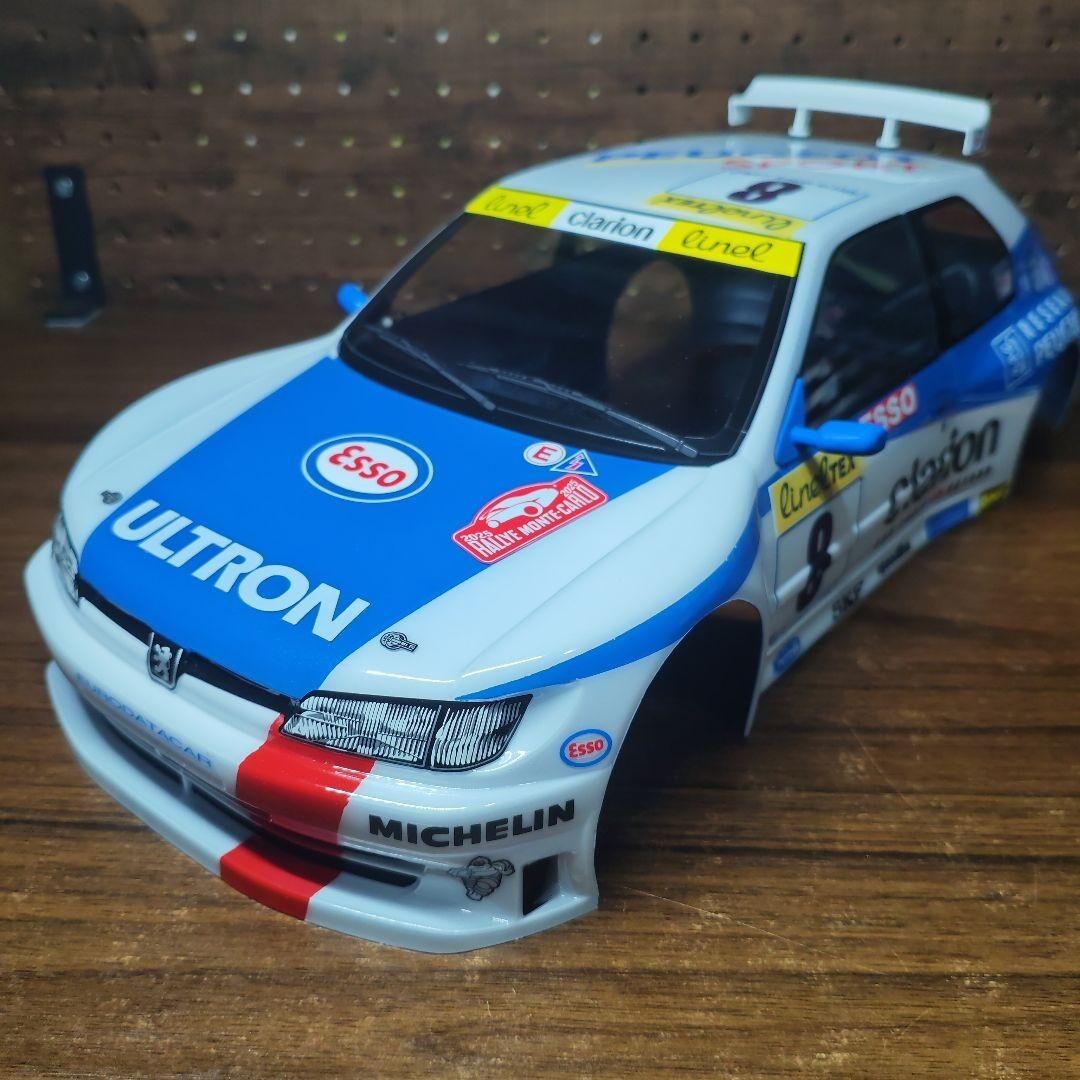 Tamiya Peugeot RC car body shell for radio controlled vehicles