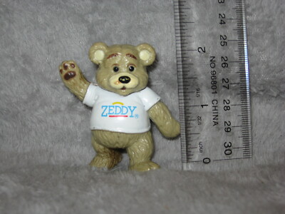 Vintage Zellers Department Store ~ Club Z Teddy Bear PVC Figure