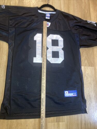 Vintage Oakland Raiders Randy Moss Authentic NFL Football Jersey Reebok 52 Sewn - Picture 4 of 7