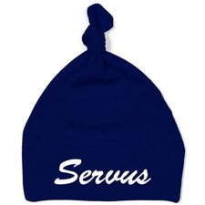 Schnoschi baby hat with Servus high quality embroidered/embroidered