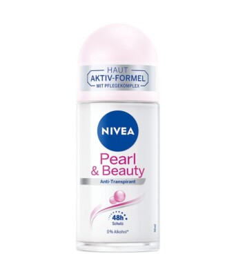 50ml Nivea Pearl & Beauty Deo Roll On 48h Anti Transpirant Deoroller 0% Alkohol