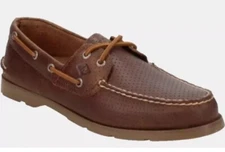 Sperry Men's Leeward 2 Eye Boat Shoes Honey Brown Sts25102 Size 8.5 Wide