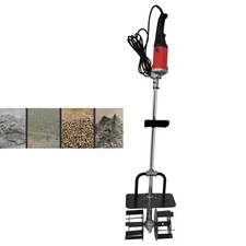 220V Portable Cement Sand Gravel Feed Mixer Adjustable Speed Concrete Agitator