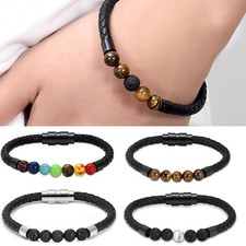 Lava Stone Urn Bracelet for Ashes Cremation Memorial Urn Bracelets Ashes Bangle