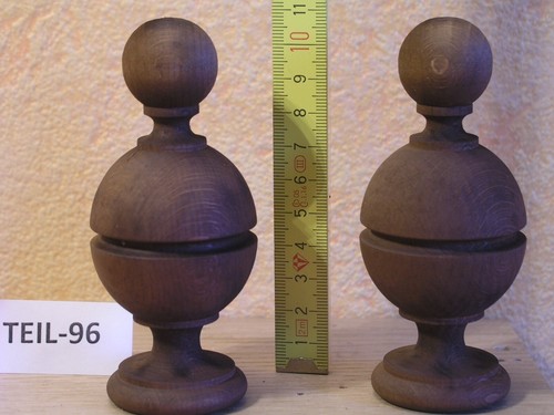 Set Zierteil Türmchen Aufsatz Holz Zapfen Hütchen Regulator Drechselteil Nr:96 - Bild 2 von 3