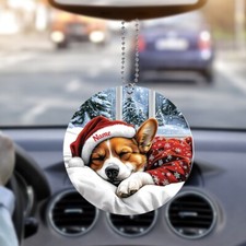 Personalized Pembroke Welsh Corgi Dog Sleeping Christmas Unique Ornament Decor