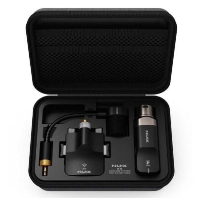 NUX B-6 2.4GHz Wireless Saxophone Microphone System Black