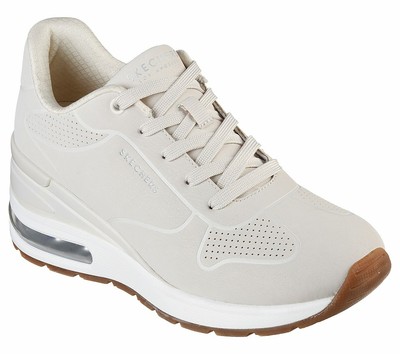 Skechers 155400/OFWT Street Million Air Lifted Sneaker da Donna Zeppa Off  White | eBay