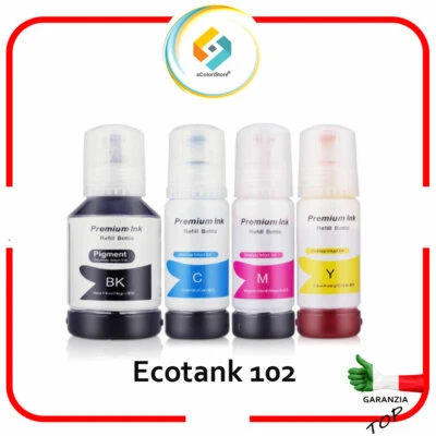 ACOLORI Ricarica inchiostri COMPATIBILI stampanti Epson ecotank 2700 2750 4750 e-T102