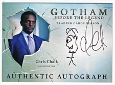 Cryptozoic Gotham Season 1 Chris Chalk Inscription Autograph Auto #CC