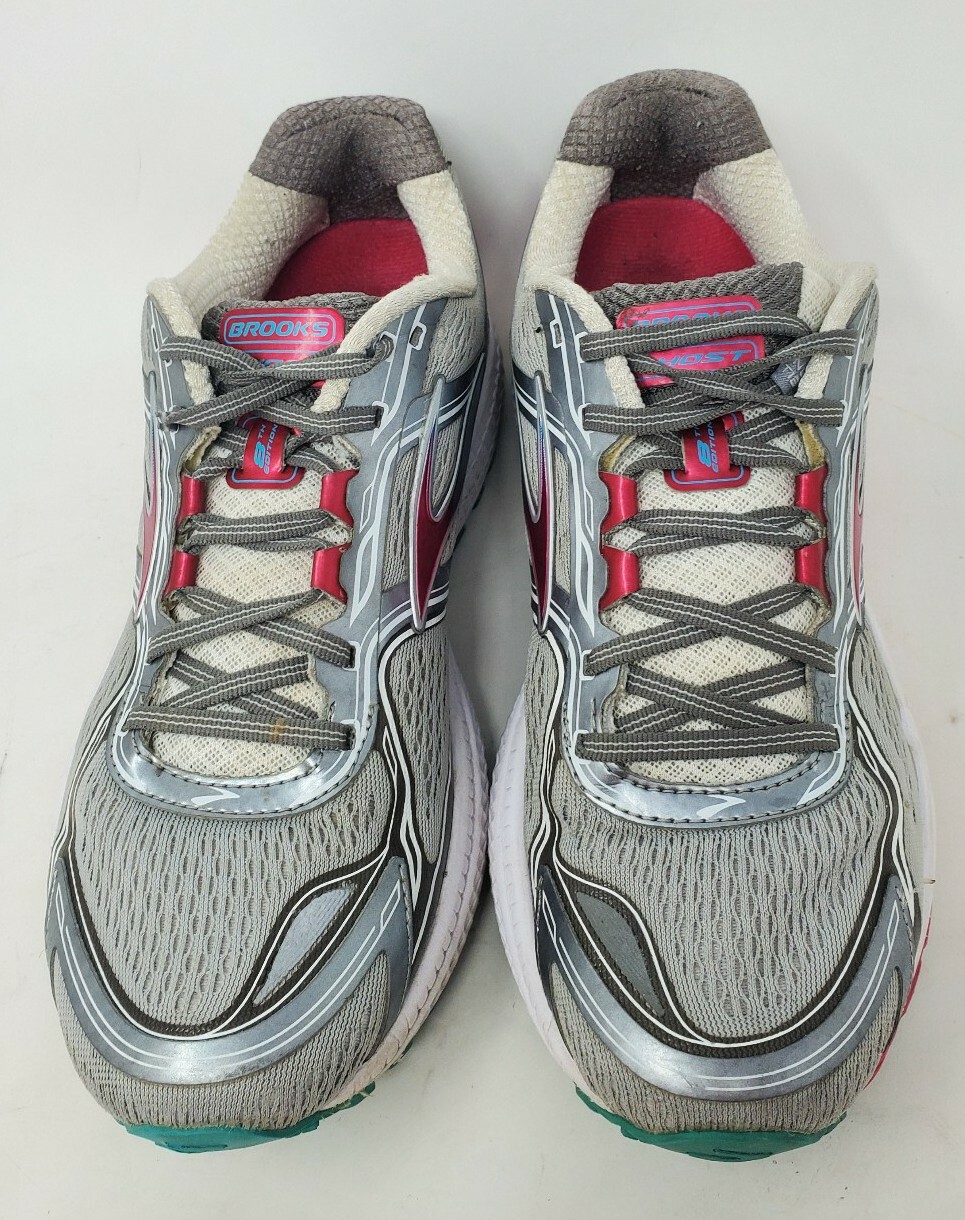 Brooks Ghost 8 Womens Running Shoes Charcoal Violet Pink US 10.5 B thumbnail 7