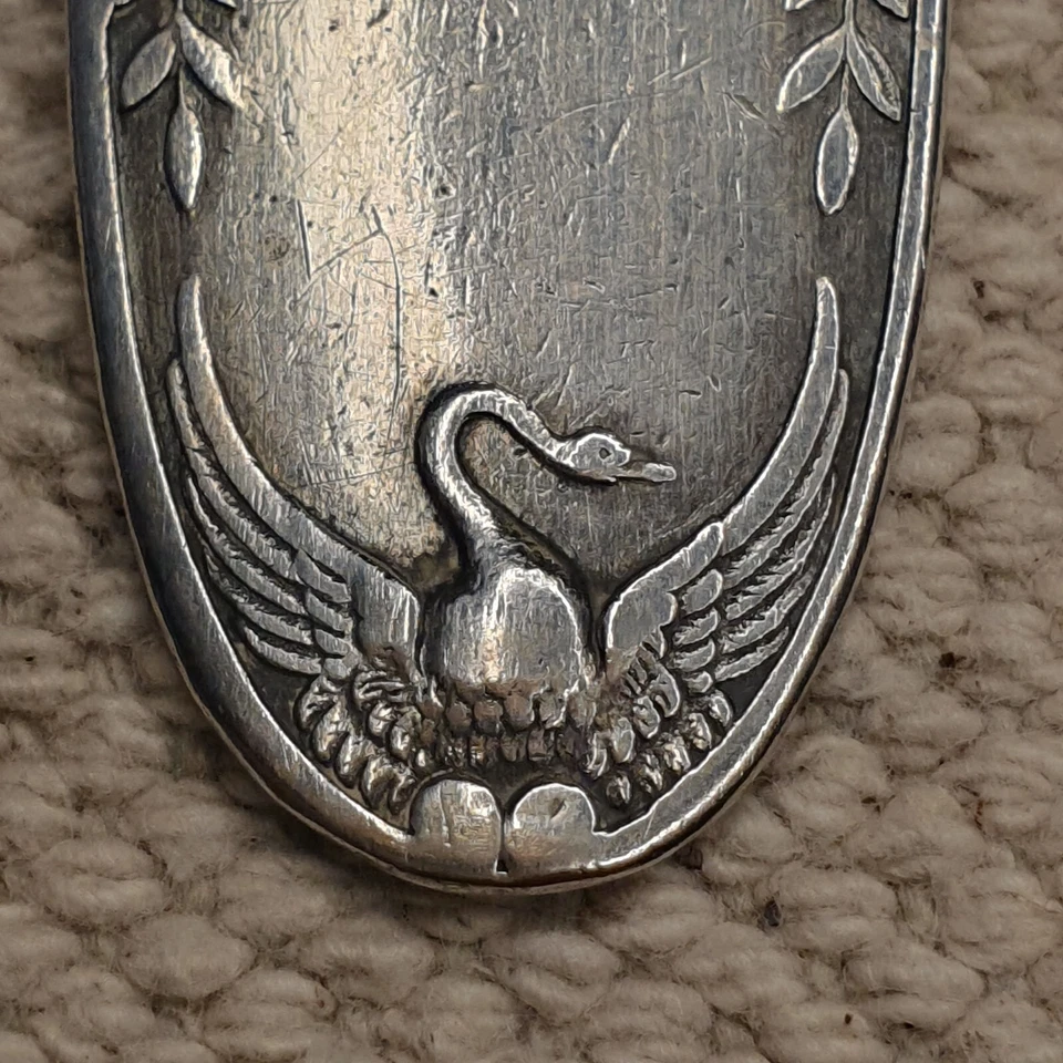 Couvert Argent Massif Poinçon Minerve  Monogramme 18,7 Cm 100 Gr - Photo 3/4