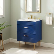 Modway Daybreak 24" Bathroom Vanity in Blue White