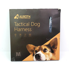 Auroth Size M Grey Tactical No Pull Adjustable Easy Control Dog Harness