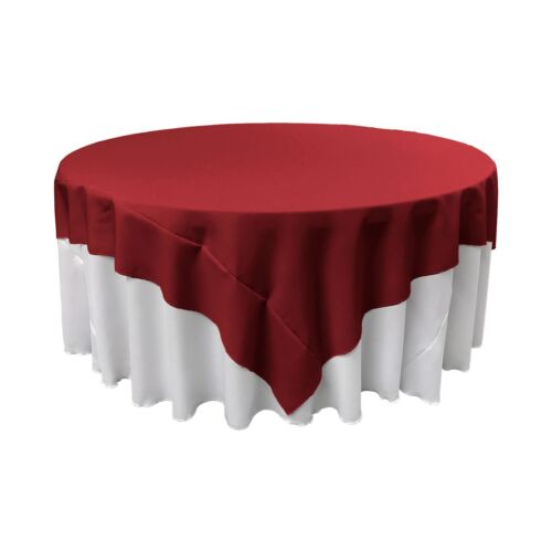 LA Leinen Polyester Popeline Quadratische Tischdecke, 90 mal 90 Zoll Made in USA - Bild 7 von 25