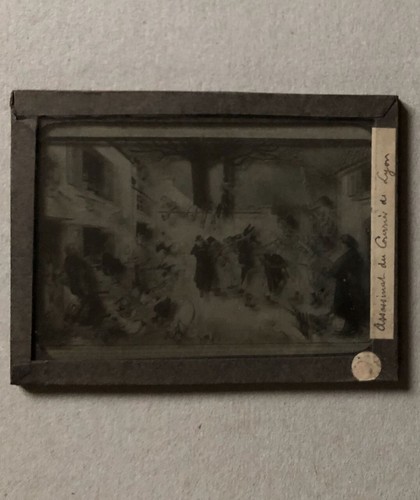 Benjamin Rabier — Assassinat du courrier de Lyon — plaque de verre — circa 1900. - Picture 2 of 2